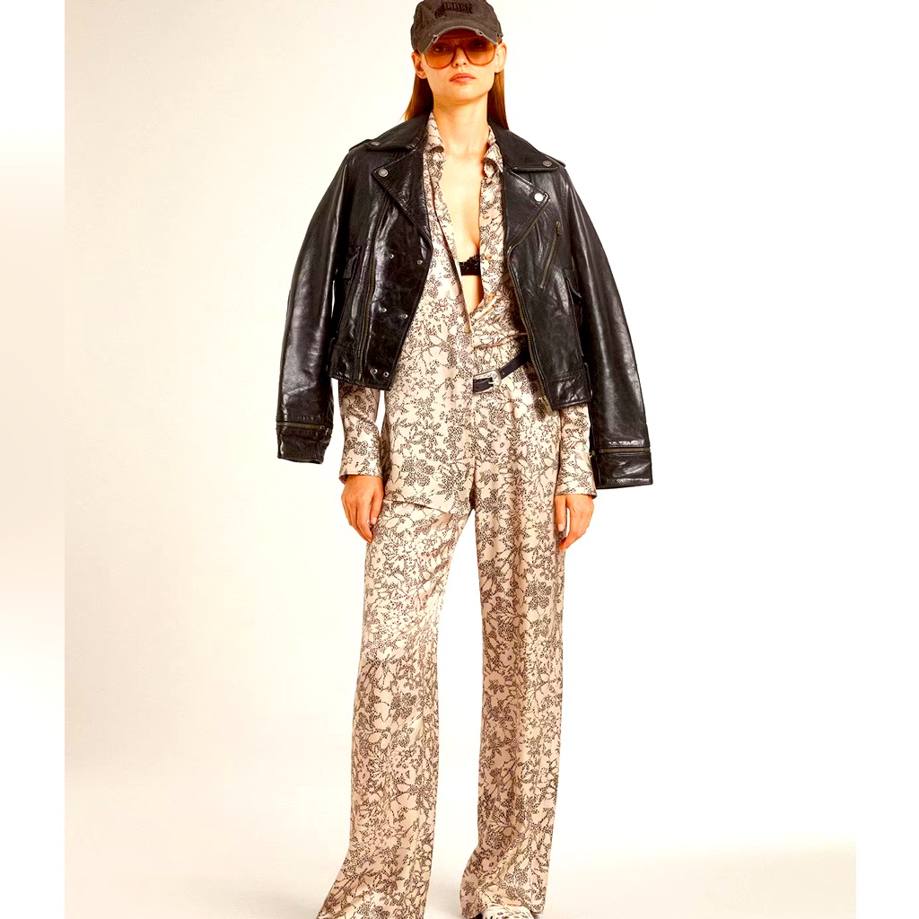 Golden Goose Deluxe Brand White Viscose Cardigan With Toile De Jouy Print 42 Set